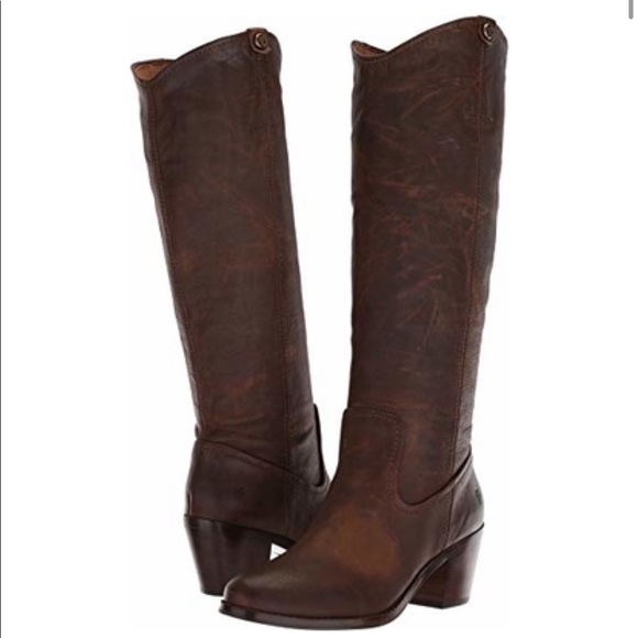 Frye Shoes - Frye Jolene Pull-on Brown Tall Boot NWOB